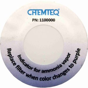 Ammonia Filter Breakthrough-Indicator Sticker -BTIS