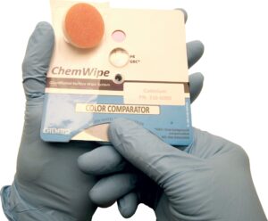 Cadmium II Color Comparator – vital tool for assessing chemical spill