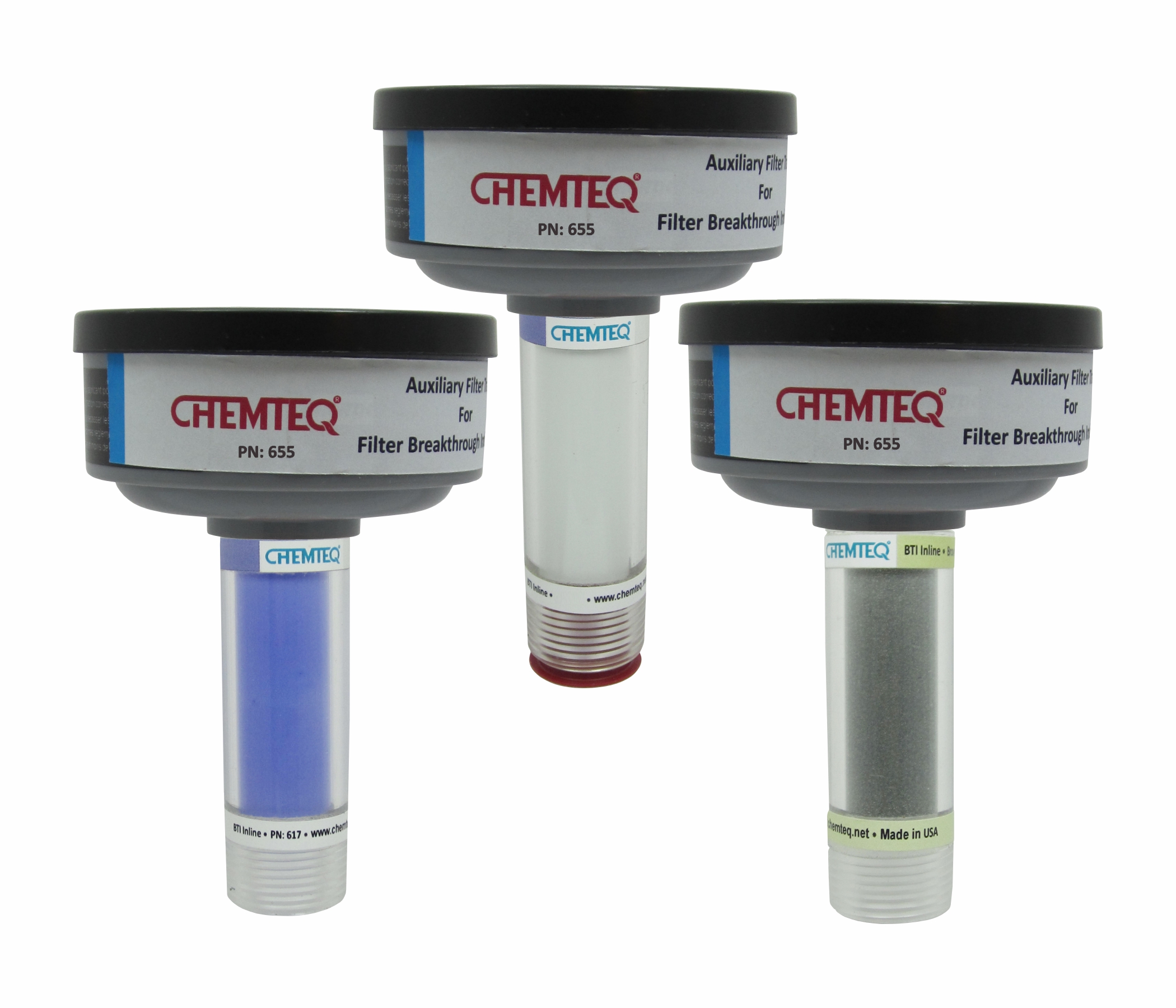 Ammonia & Hydrogen Sulfide Breakthrough Indicator with Auxiliary Filter Trap (BTI AFT) - Image 2