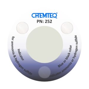 Ammonia & Hydrogen Sulfide Breakthrough Indicator Sticker Type B (BTIS B)