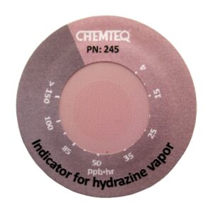 Hydrazine detector and leak indicator for air monitoring in industrial safety and contamination control.