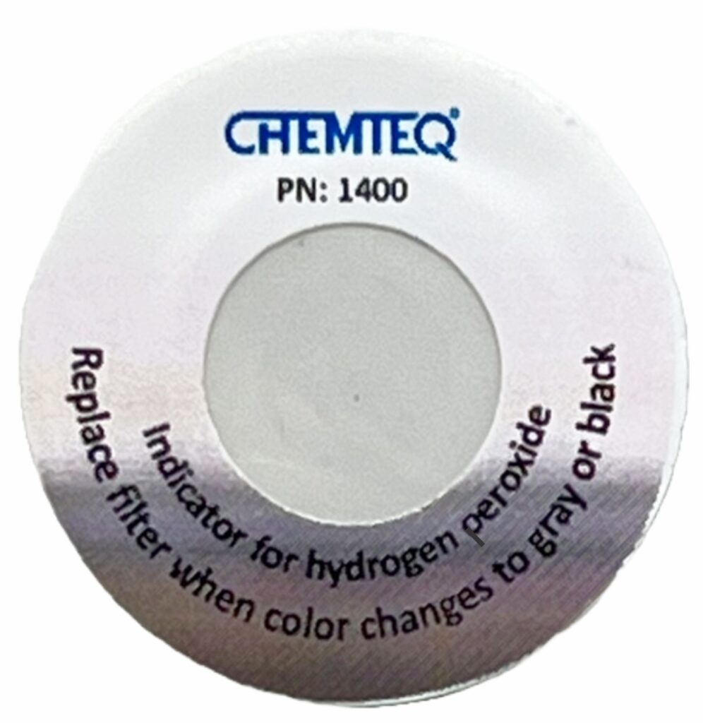 Hydrogen Cyanide Breakthrough-Indicator Sticker- BTIS