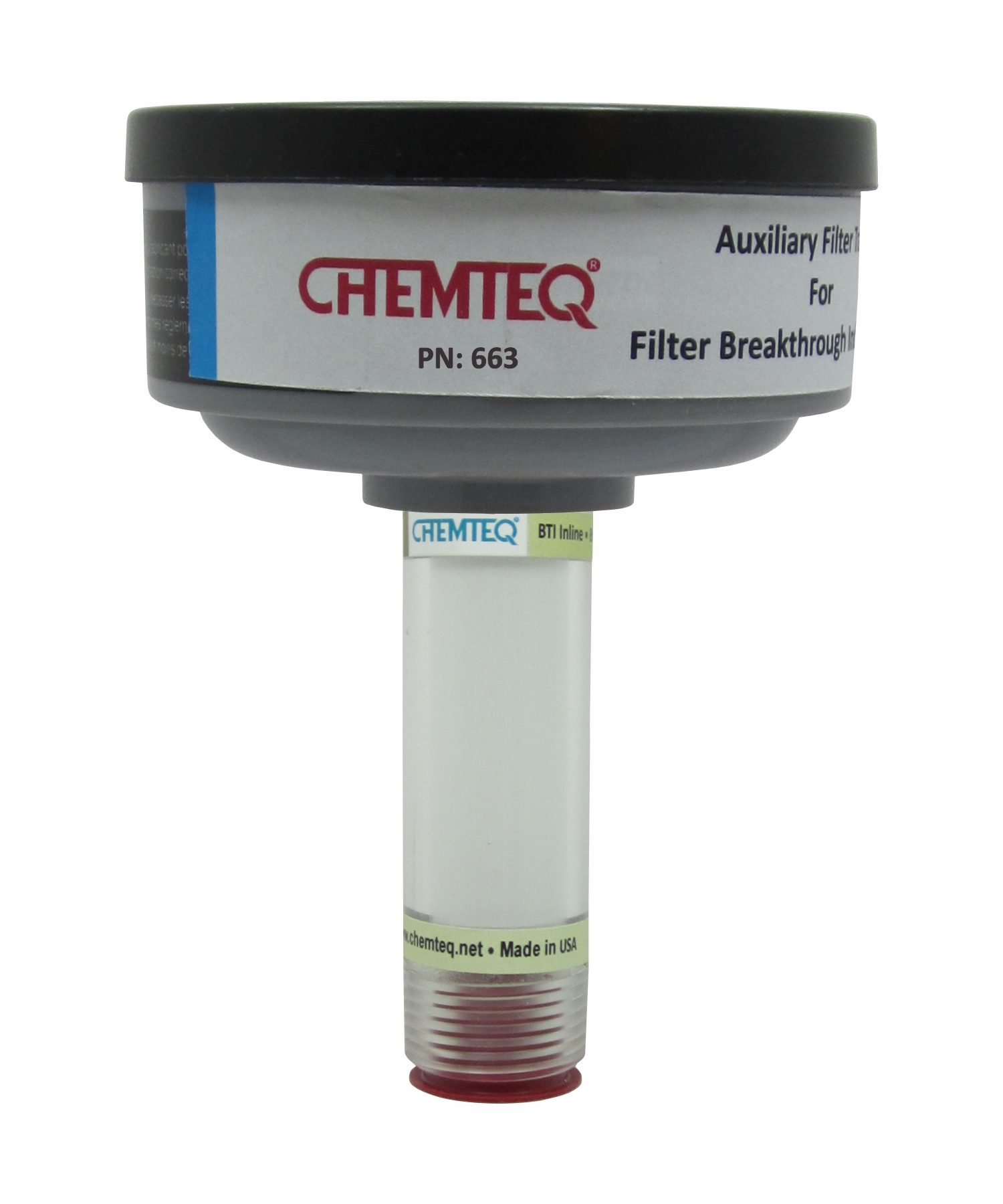 Hydrogen Sulfide Breakthrough Indicator with Auxiliary Filter Trap (BTI AFT) - Image 3