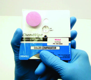 Nickel II Compounds Color Comparator | Surface Contamination Testing
