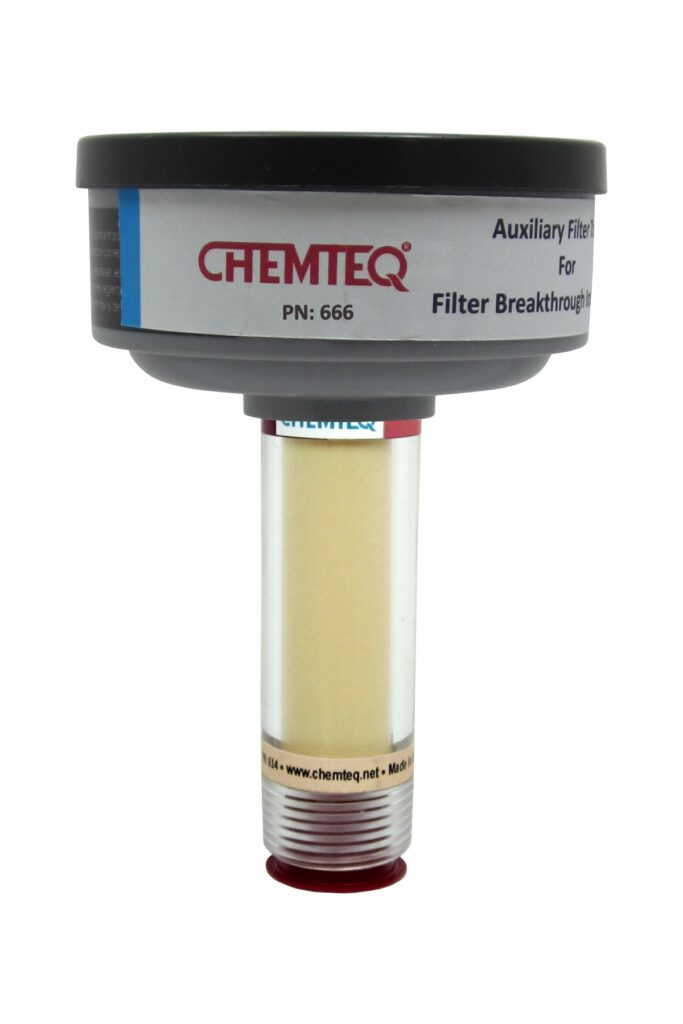 Organic Vapors Breakthrough Indicator with Auxiliary Filter Trap (BTI AFT)