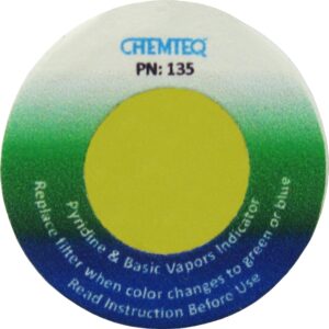 Pyridine and Bases Breakthrough Indicator Stickers for Low Flow Filters (BTIS LLF)