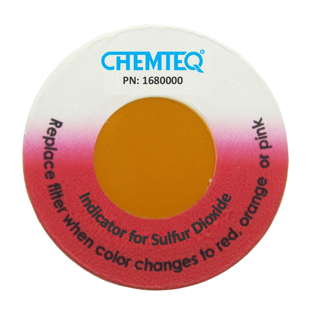 Sulfur dioxide Filter Breakthrough-Indicator Sticker – BTIS