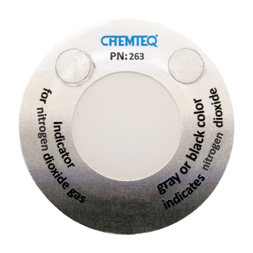 Nitrogen Dioxide Gas Breakthrough Indicator Sticker Type B